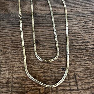 Vintage Gold-Plated Chain Necklace 30” – Classic Long Layering Piece